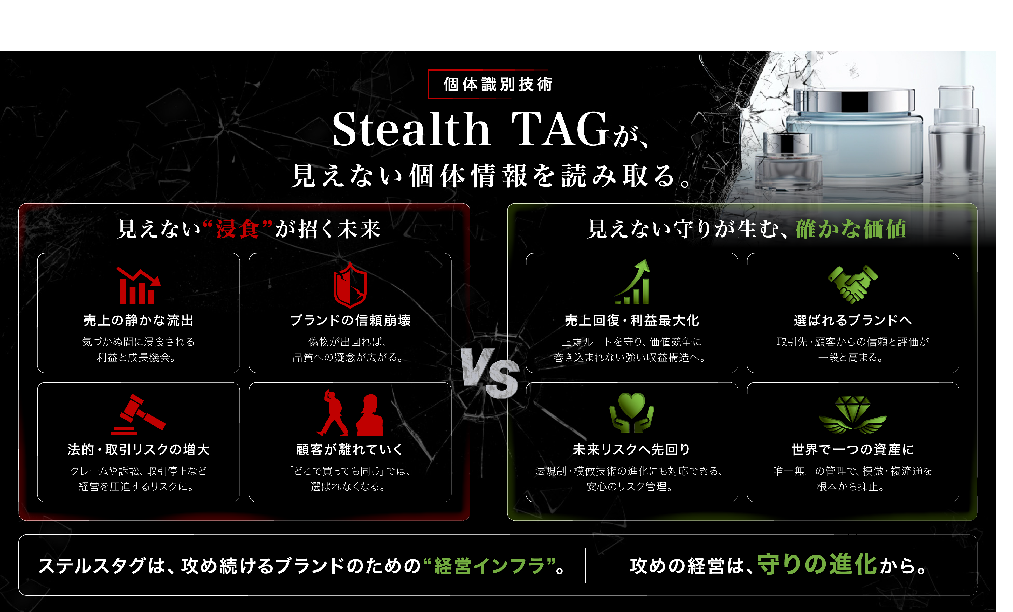 Stealth TAGが見えない個体情報を読み取る。